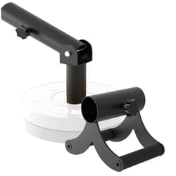 Lovind V Bar Landmine Attachment T Bar Handle for Barbell Bars，Foldable V Bar Row Handle Double D Row Handle with Rubber Coating T-Row Attachment for Strength Training Bars