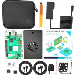 Vilros Raspberry Pi 5-8GB Starter Kit - Turbo Cooled MAX Edition - 128GB Memory (Aluminum Black)