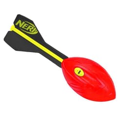 NERF Vortex Aero Howler Foam Football - NERF Soft Vortex Football for Long-Distance Throws - Perfect for Pool + Beach Football - Kids Aero Howler Whistle Vortex Foam Ball - Red