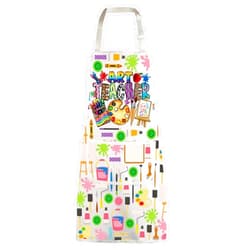 WZMPA Art Teacher Apron With Pockets - Adjustable Artist Painters Apron For Art Lovers