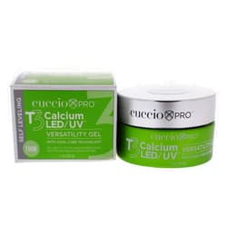Cuccio Pro T3 LED/UV Cool Cure Versatility Gel - Self-Levelling Gel With Calcium - Incredibly Flexible - Strong Adhesion - High Shine Finish - Fast Application - Clear - 1 Oz Nail Gel