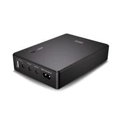 Shanqiu Mini UPS Battery Backup Uninterruptible Power Supply for Router, Modem, Security Camera with Input AC Output USB 5V DC 5V 9V 12V (37Wh)