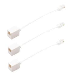 Dahszhi 3Pcs RJ45 to RJ11 Converter Adapter,Telephone RJ11 6P4C Female to RJ45 Ethernet 8P Male Cable Cord