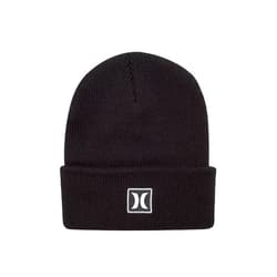 Hurley Men's Cuffed Beanie - Classic One-Sized Knitted Skull Cap Winter Beanie for Men - Stylish Logo Printed Mens Beanie Hat