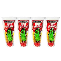 KD Supplies Van Holten's Pickle In-a Pouch Variety Pack of 4 pickles - No Refrigeration Required (Hot Mama)