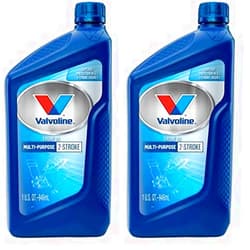 Valvoline 2-Stroke Multi-Purpose TCW-3 Motor Oil 1 QT (Pack of 2)