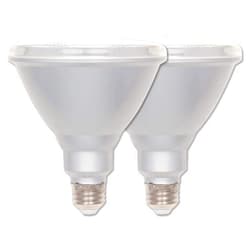 Westinghouse 5311400 15-Watt (90-Watt Equivalent) PAR38 Flood Dimmable Bright White Indoor/Outdoor Energy Star LED Bulb, Medium Base, 2 Pack
