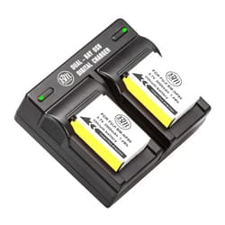 BM Premium 2-Pack of NP-85 Batteries and Dual Battery Charger Kit for FujiFilm FinePix S1 SL240 SL260 SL280 SL300 SL305 SL1000 Digital Camera