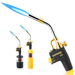 GASPOWOR High Intensity Propane Torch Head Fuel by Propane,MAPP,MAP PRO,Turbo Torch Kit,Welding Torch,Trigger Start Mapp Gas Torch Kit with Igniter,Propane torch,Blow Torch(CSA Certified, Fuel Not Included)
