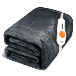 Gintao Electric Heated Blanket Throw,Double Flannel Electric Throw with 3 Heating Levels,ETL&FCC Certified, 4H Auto Off Overheat Protection,Heating Blanket for Home Office,Gifts,50