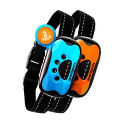 SparklyPets Humane Dog Bark Collar 2 Pack Anti Barking Training Collar Vibrating, No Shock Stop Barking for Medium Large Dogs Excessive Barking Pet Corrector