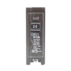 CUTLER HAMMER Eaton Cutler-Hammer BR120 Interchangeable Circuit Breaker, 20A, (10-Pack),Black
