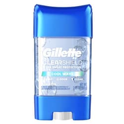 Gillette Antiperspirant and Deodorant for Men, Clear Gel, Cool Wave Scent, 2.85 oz