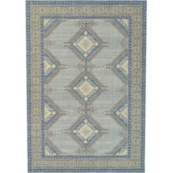 Momeni Anatolia Wool and Nylon Area Rug, Blue, 2' X 3'
