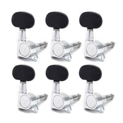 ZYZYZY Tuner Machine Head Oval Shape Wood Left and Right Hand Guitar Tuning Peg Key Tuner Machine Head for Acoustic Electric Guitar Chrome (Color : 6R)