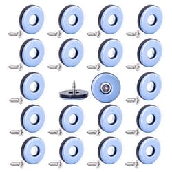 CSFMC Furniture Slider Pads,Table/Chair/Cabinet/Sofa Glide,Protect the Floor by Sliding Like Magic,Medium Duty Sliding Block for Furniture,20 Pack(1 inch(25mm) Base)