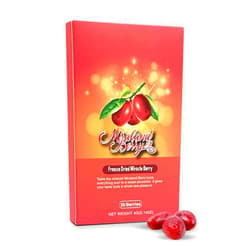MIRALAND BERRY MiralandBerry Freeze Dried Miracle Berry, Miracle Fruit, 20 Whole Premium Berries, Cut Sugar Intake,Turns Sour Foods to Sweet, Great for Taste Tripping Party 20 COUNT