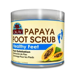 OKAY Papaya Foot Scrub 6oz / 177ml