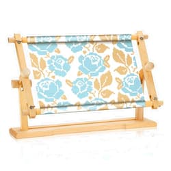 Yookeer Adjustable Embroidery Stand Hands Free Embroidery Hoop Stand Wooden Embroidery Frame Rotated Cross Stitch Stand Embroidery Hoop Holder for Arts Crafts Sewing Needlework Supplies