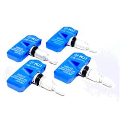 ITM Set of 4 08003M 433mhz TPMS Tire Pressure Sensors Compatible with Porsche Cayenne 2015-2018 w/Silver Aluminum Valve Stems