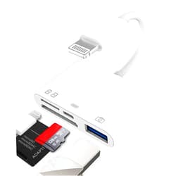 Zoyuzan Camera Micro SD TF Memory Card Reader Lightning Male to USB3.0 Female Adapter OTG Cable for Apple iPhone 11 12 Mini max pro xs xr x se2 7 8plus Ipad air A Connector Flash Stick Drive Splitter