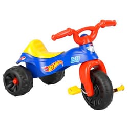 Fisher-Price Toddler Tricycle Hot Wheels Tough Trike, Toy Bike with Handlebar Grips & Storage for Outdoor Play Kids Ages 2+ Years