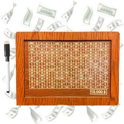 MQQ Piggy Bank for Adults Kids, Cash Vault Wooden Savings Box, 2024 NEW Wooden Money Saving Box with Money Target and Numbers, Savings Challenges Money Box, Cash Saver Box with Marker Pen