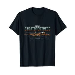 The Warbird Collection Military Aircraft B-52 BUFF Since 1955 Global Reach T-Shirt