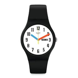 Swatch ELEMENTARY Unisex Watch Black(Model: SO29B705)