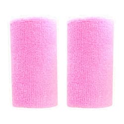 BBOLIVE 4' Inch Wrist Sweatband in 32 Different Neon Colors - Athletic Cotton Terry Cloth - Great for All Outdoor Activity(1 Pair)