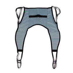 Patient Aid Padded U-Sling Without Head Support, Patient Lift Sling with Lifting Straps for Safe & Easy Transfers, Comfy Polyester Fabric Patient Lift Aid, Size X-Large, Weight Capacity 325-600 lbs
