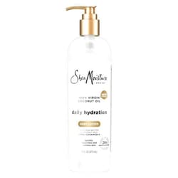 SheaMoisture Daily Hydration Body Lotion with 100% Virgin Coconut Oil, Shea Butter, Coconut Milk and Pro-Ceramides, Quickly Nourish & Soften Skin, 24H Moisturizing 16 oz