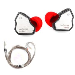 Linsoul 7Hz Salnotes Zero in-Ear Earphone(Black, with Mic, Type C) + Tripowin Zonie Cable(2pin-0.78mm, 3.5mm, Grey)