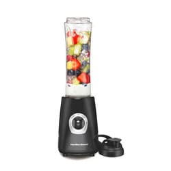 Hamilton Beach Go Sport Portable Blender For Smoothies With 20 Oz. Blend-In Personal Travel Jar, 600 Watt Motor And Stainless Steel Blades For Powerful Blending Performance, Black (51143G)