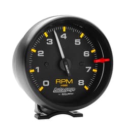 AUTO METER 2300 Autogage Tachometer,3.750 in., Black dial/Black bezel
