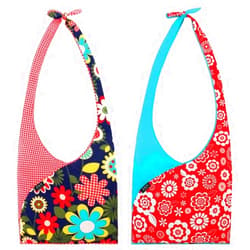 Envirosax Set of 2 Slingsax Bags, Gingham & Blue