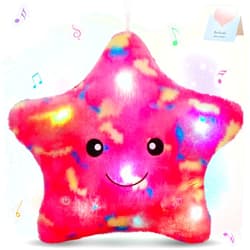 BSTAOFY 13‘’ Creative LED Musical Glow Twinkle Star Lullaby Light up Stuffed Animal Toys Soothe Kids Emotions Birthday Christmas for Toddlers Kids