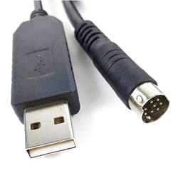 Sinforcon 1761-CBL-PM02 Equivalent PLC Program Cable USB to 8P Mini Din ONLY for AB Micrologix 1000 1100 1200 1400 1500 Config Reset 6 FT