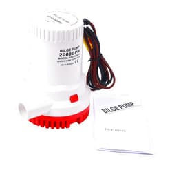 NovelBee 12V 2000 GPH Boat Marine Electric Submersible Bilge Pump with Hose ID 29mm