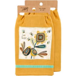 Primitives by Kathy Bee Happy Decorative Kitchen Towel