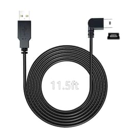 YQMAJIM Charging Power Cable for Dash Cam, (11.5 Ft) USB 2.0 to Mini USB Car Vehicle Power Charger Adapter Cord Compatible with Garmin Nuvi GPS、Rearview Mirror Cam、Backup Camera