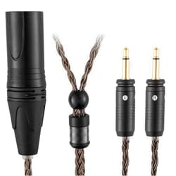 SYRNARN 4-Pin XLR Balanced Audio Cable Compatible with Focal Clear MG Stellia Celestee Elear Elegia Elex Radiance Headphone for Focal Cable 16 Core Replacement (with 4-Pin XLR Balanced, 2Meters 6.5Ft)