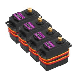 Deegoo-FPV Deegoo [4-Pack] MG996R 55g Metal Gear Torque Digital Servo Motor for Futaba JR RC Helicopter Car Boat Robot