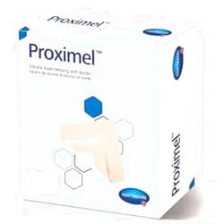 Proximel Silicone Foam Dressing, 3 X 3 Inch, W/Border, Hartmann - Pack of 10