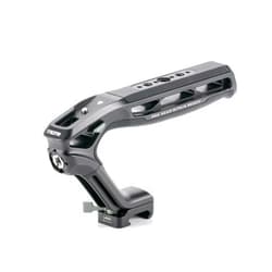 Tilta Xeno Top Handle - Black | Aluminum Alloy and Silicone Build | 1/4″-20 and 3/8″-16 Threads w/Locating Points | Safety Release Pin | Comfortable Handling (NATO)