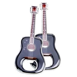 LanHong 2 Piece/Set Guitar Bottle Opener Beer Guitar Shaped Bottle Opener Guitar Gift for Drinkers Music Guitar Lover(Black 2)