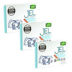 Bakol Jel Dessert - All Natural Vegan Dessert Mix - Kosher - Halal - No Artificial Sweeteners Flavors or Colors - Unflavored (PACK OF 3)