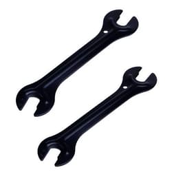 Antrader 2 Pcs Bike Hub Cone Wrench,Bicycle Pedal Wrench Double Side Cycling Repair Removal Tool,13,14,15,16mm,Black