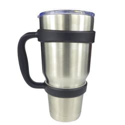 LOYUDEQIU Handle for 30oz Yeti Rambler Tumbler Cooler Cup SIC Kodiak Cups Etc Holder Grip Black