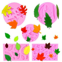 Actvty Leaf Silicone Mold, Maple Leaf Fondant Mold for Cupcake Topper Chocolate Candy, Sugar Craft Cake Decoration, Leaf Shape Resin Mold for Fall Harvest Thanksgiving Halloween DIY Leaf Decor